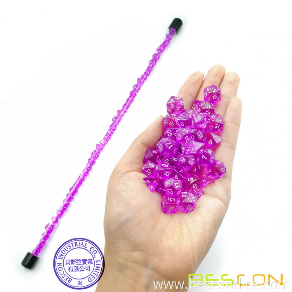 Tabletop Game Mini Dice 49pcs Long Tube Gem Purple 3 Tabletop Game Mini Dice 49pcs Long Tube Gem Purple 3